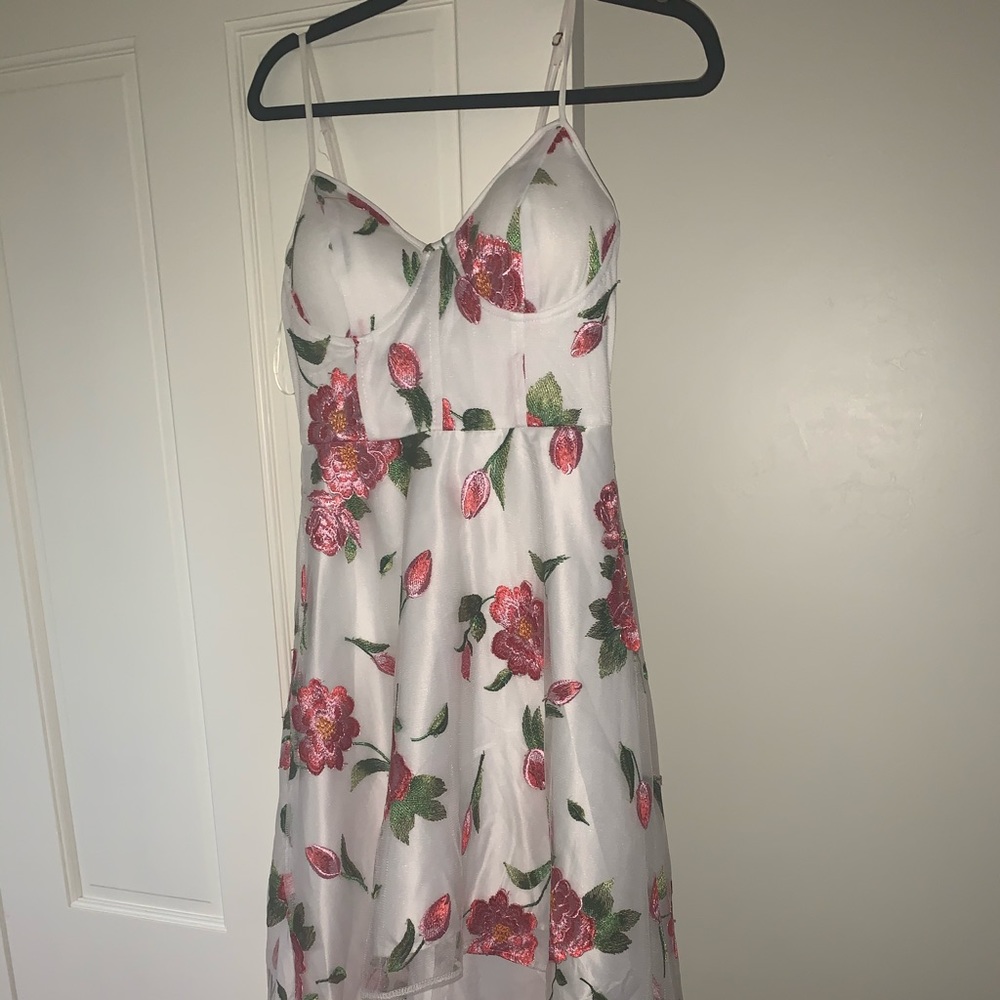High low floral dress